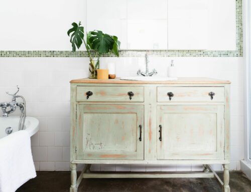 The bathroom stinks……….